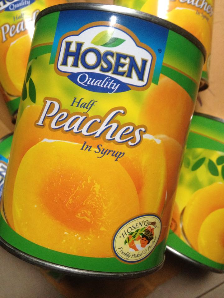 Đào ngâm hosen 825g