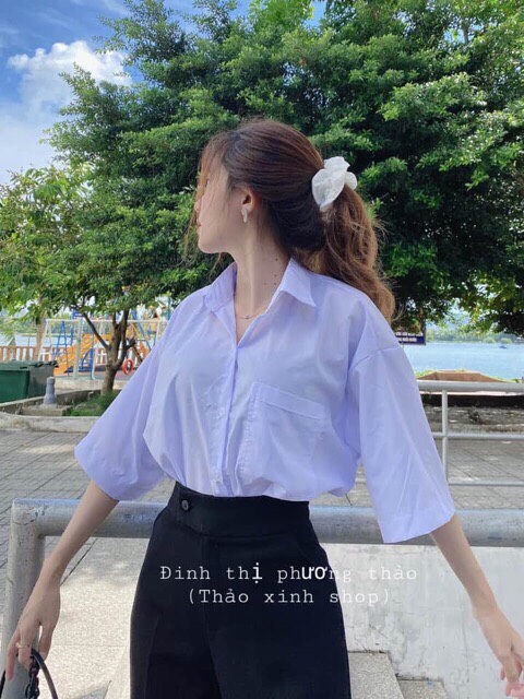 Quần Baggy Cạp cao cúc lệch tôn dáng