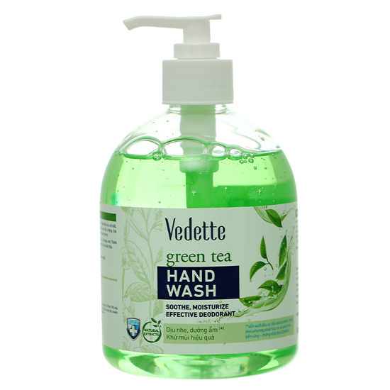 NƯỚC RỬA TAY KHÁNG KHUẨN KHỬ MÙI VEDETTE TRÀ XANH HAND WASH GREEN TEA 500ML