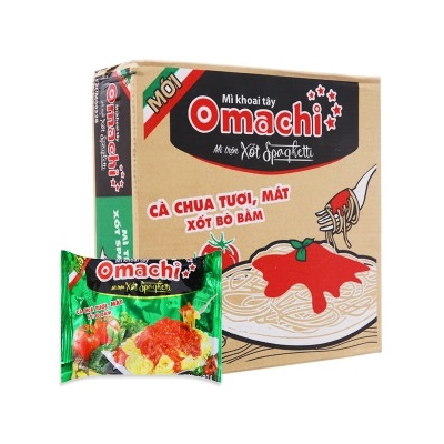 Thùng 30 gói Mì Omachi Spaghetti Bò 91gr