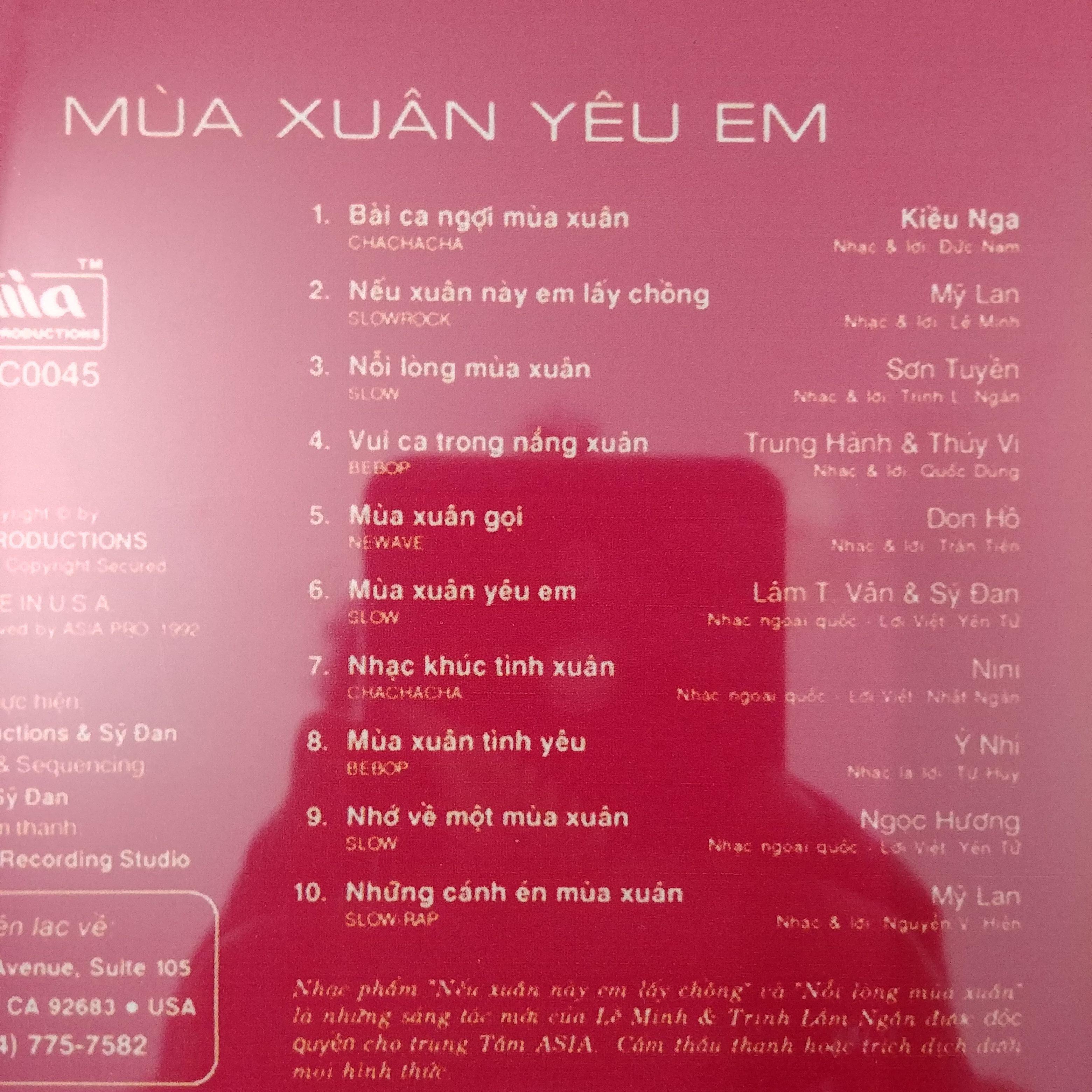 [HCM]CD Mùa Xuân Yêu Em