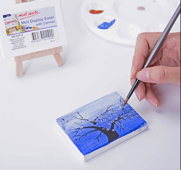 Bộ Mini canvas kèm giá vẽ, Mont marte