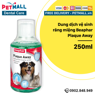 Dung dịch vệ sinh răng miệng Beaphar Plaque Away 250ml Petmall thumbnail