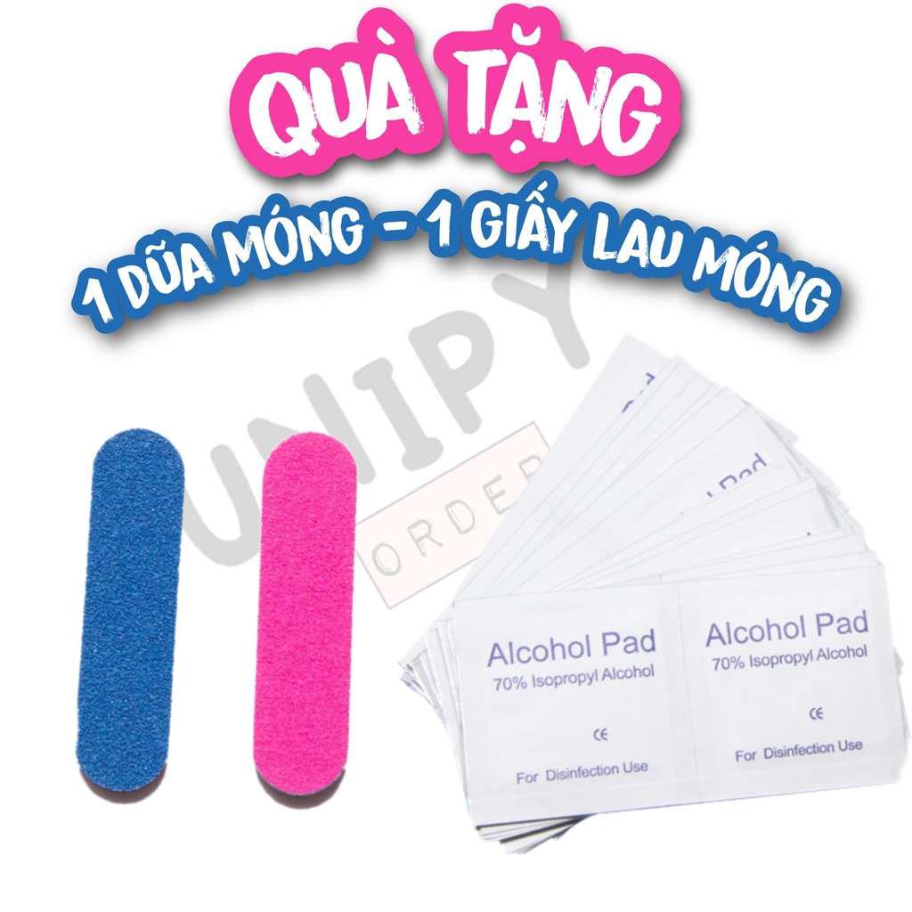 Móng Giả | Set 24 Móng Tay Giả Lửa Kèm Dũa Keo Dán Móng