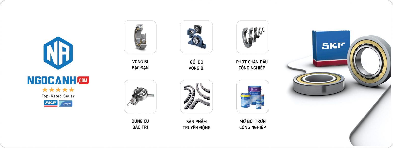 Bạc đạn xe máy SKF Enduro 6004-RS1Z/VC520