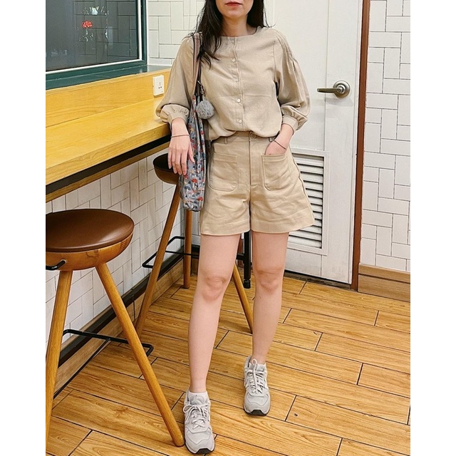 Áo xếp pli tay RUCHAN