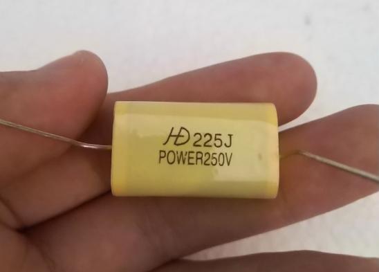 2 Chiếc Tụ kẹo HD 225J 250V ( 2.2uF ) màu vàng