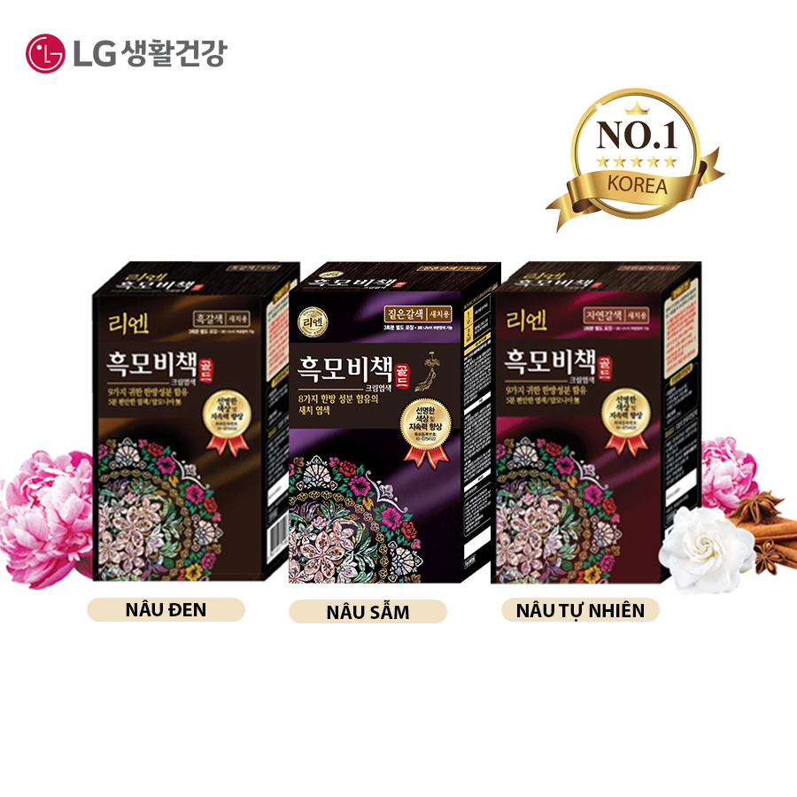 Kem nhuộm tóc phủ bạc thảo dược cao cấp ReEn mềm mượt 90g
