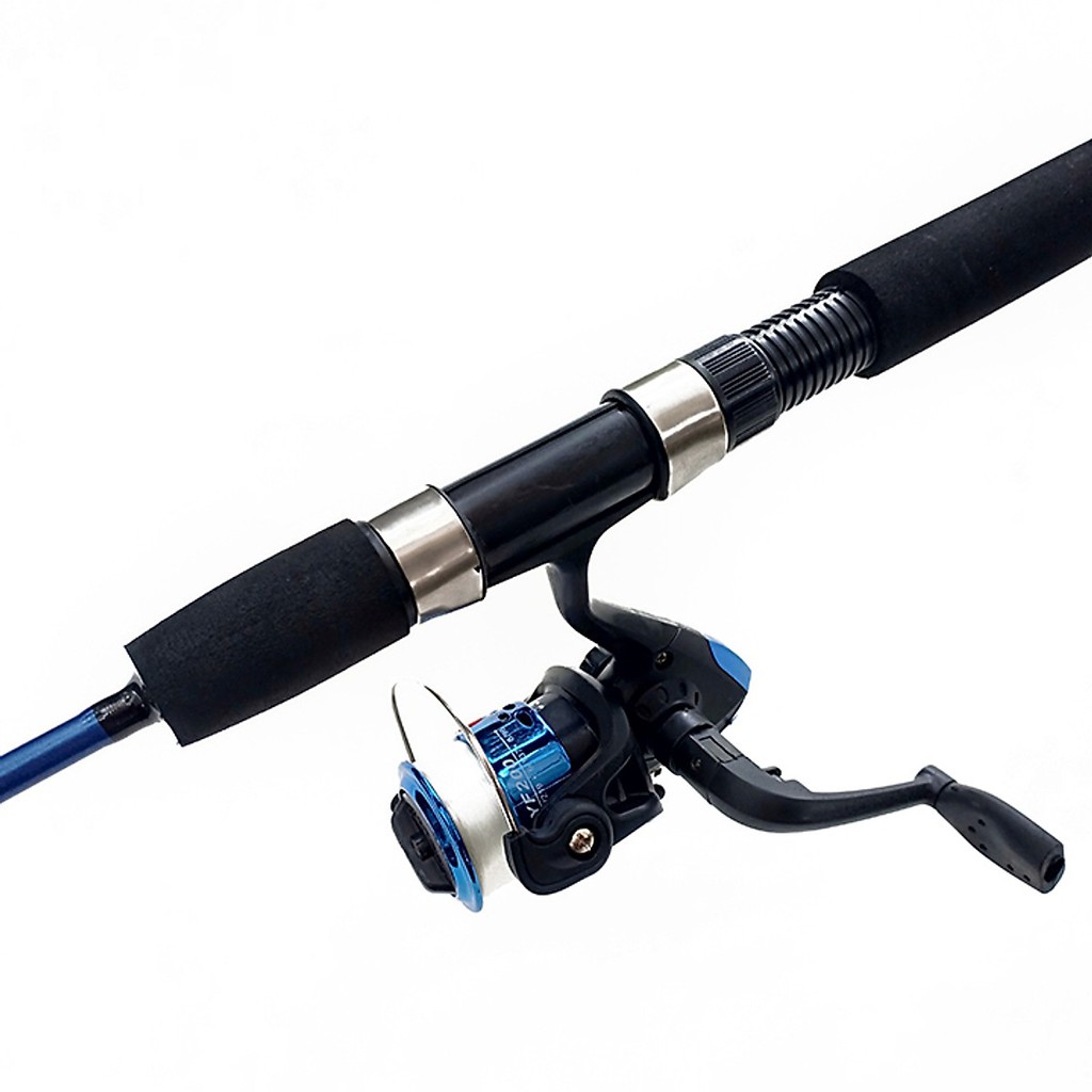 Bộ cần câu máy Shimano 2 khúc đặc 1m35 1m5 1m65 1m8 - Tặng Bộ Phụ Kiện Câu BCC-2 - Cam kết bảo hành đổi trả trong 2 tuần