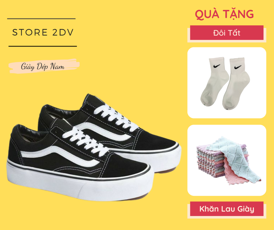 [HCM][Tặng Kèm Hộp] Giày Vans Old Skool - Giày Nam Nữ Giá Rẻ