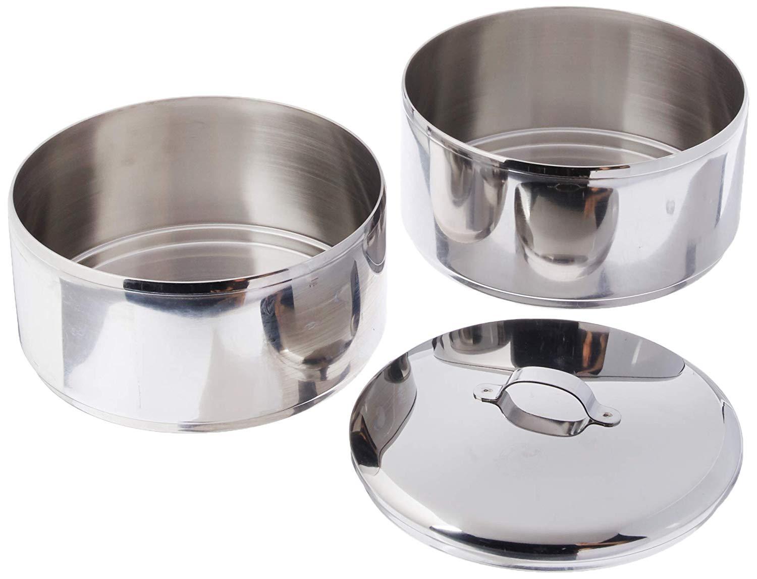 [HCM]HỘP ĐỰNG CƠM ( CÀ MÊN ) INOX 2 NGĂN SIZE 12x2