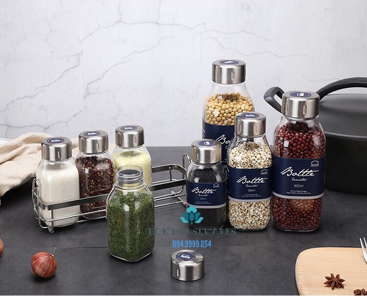 Bình đựng gia vị Lock&Lock Canister HTE552 [900ML] HTE550 [350ML]