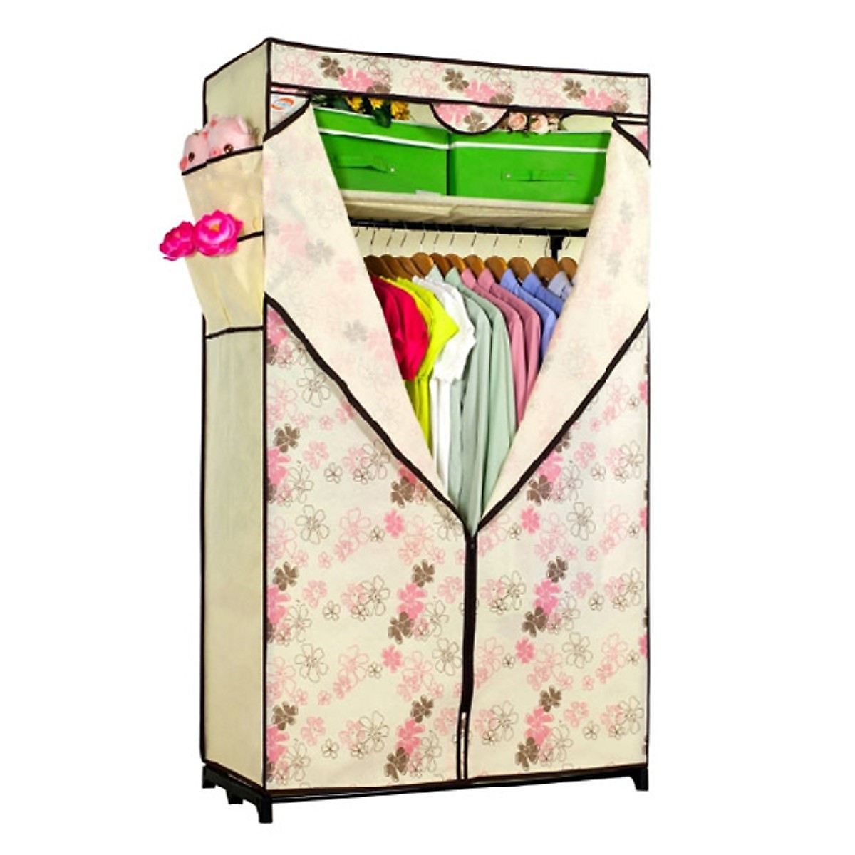 Tủ vải thanh long tvai02 90 x 46 x 158 cm giao màu ngẫu nhiên