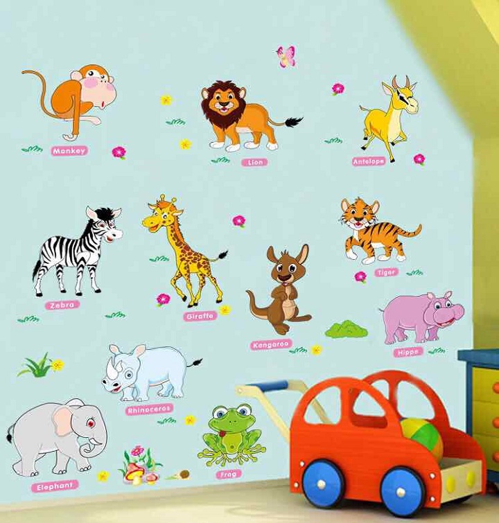 [HCM]Decal dán tường hình thú