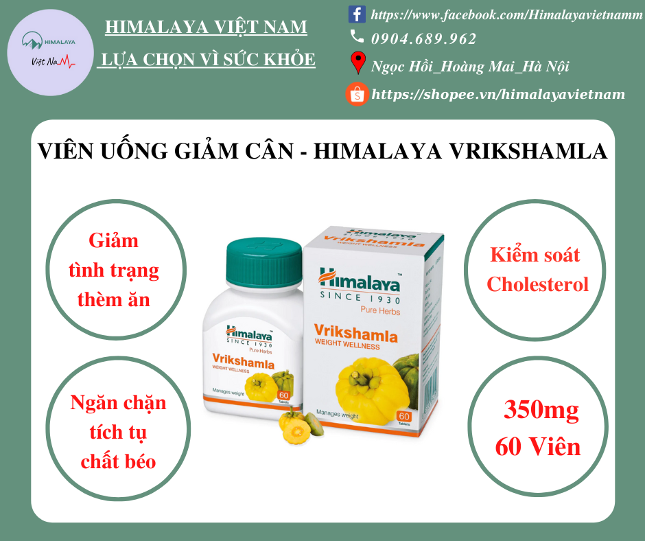 VIÊN HỖ TRỢ GIẢM CÂN - HIMALAYA VRIKSHAMLA