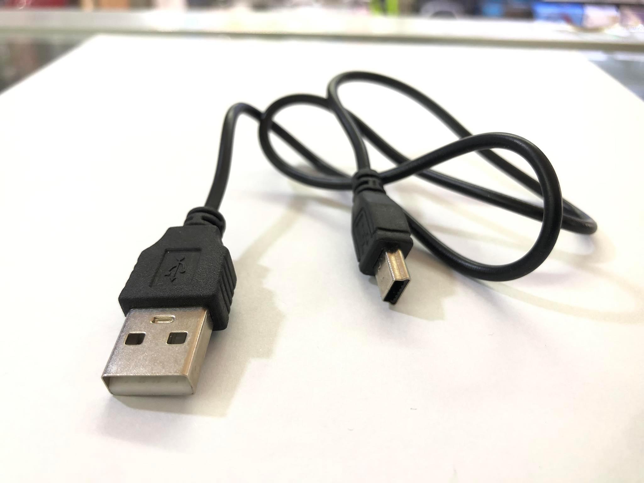 Cáp sạc loa cổng mini usb v3 hình thang dài 30-40cm
