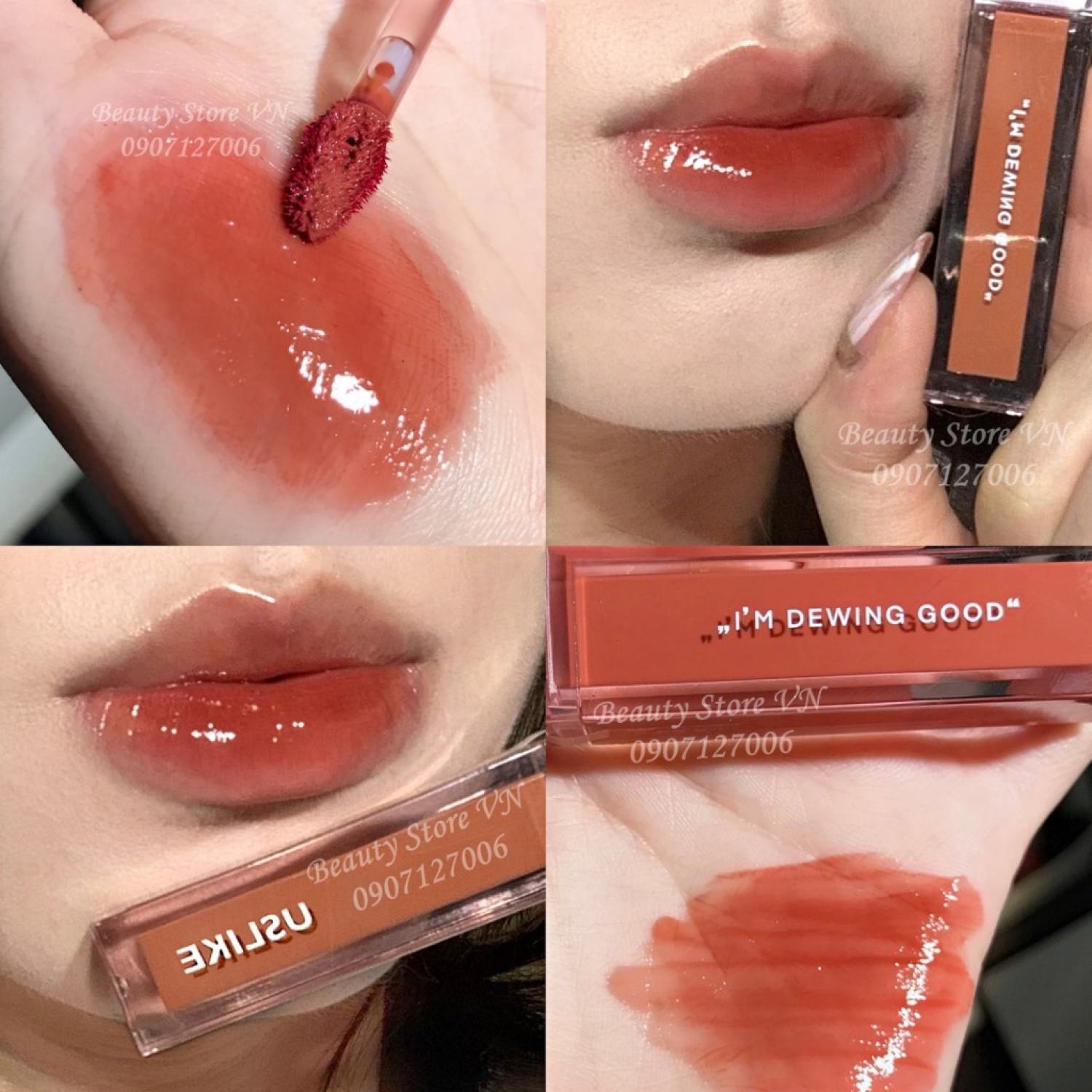 [FREESHIP💋] Son Bóng Gương Dupe Amuse Dew Tint