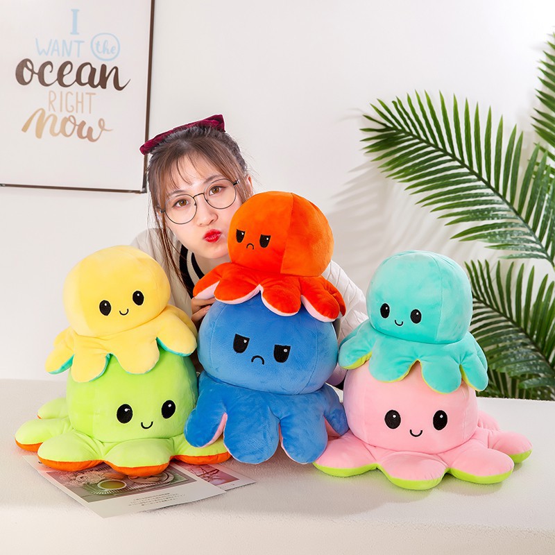 GẤU BÔNG BẠCH TUỘT CẢM XÚC 2 MẶT [HÀNG LOẠI 1 MUA CHỌN SIZE]