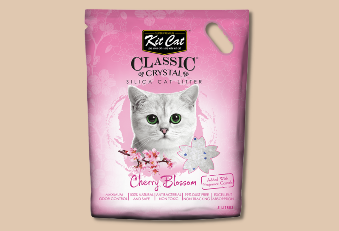KITCAT CLASSIC - CÁT THỦY TINH CHO MÈO 5L