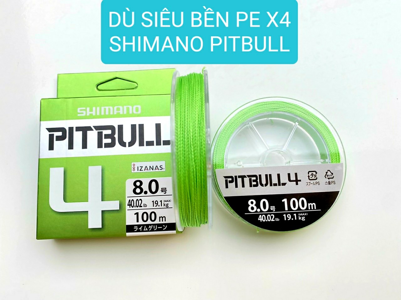 DÂY DÙ PE X4 SHIMANO PITBULL SIÊU BỀN