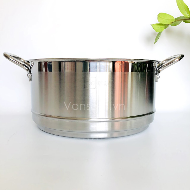 [HCM]Bộ Nồi Xửng Hấp Nắp Kiếng Fivestar 30cm