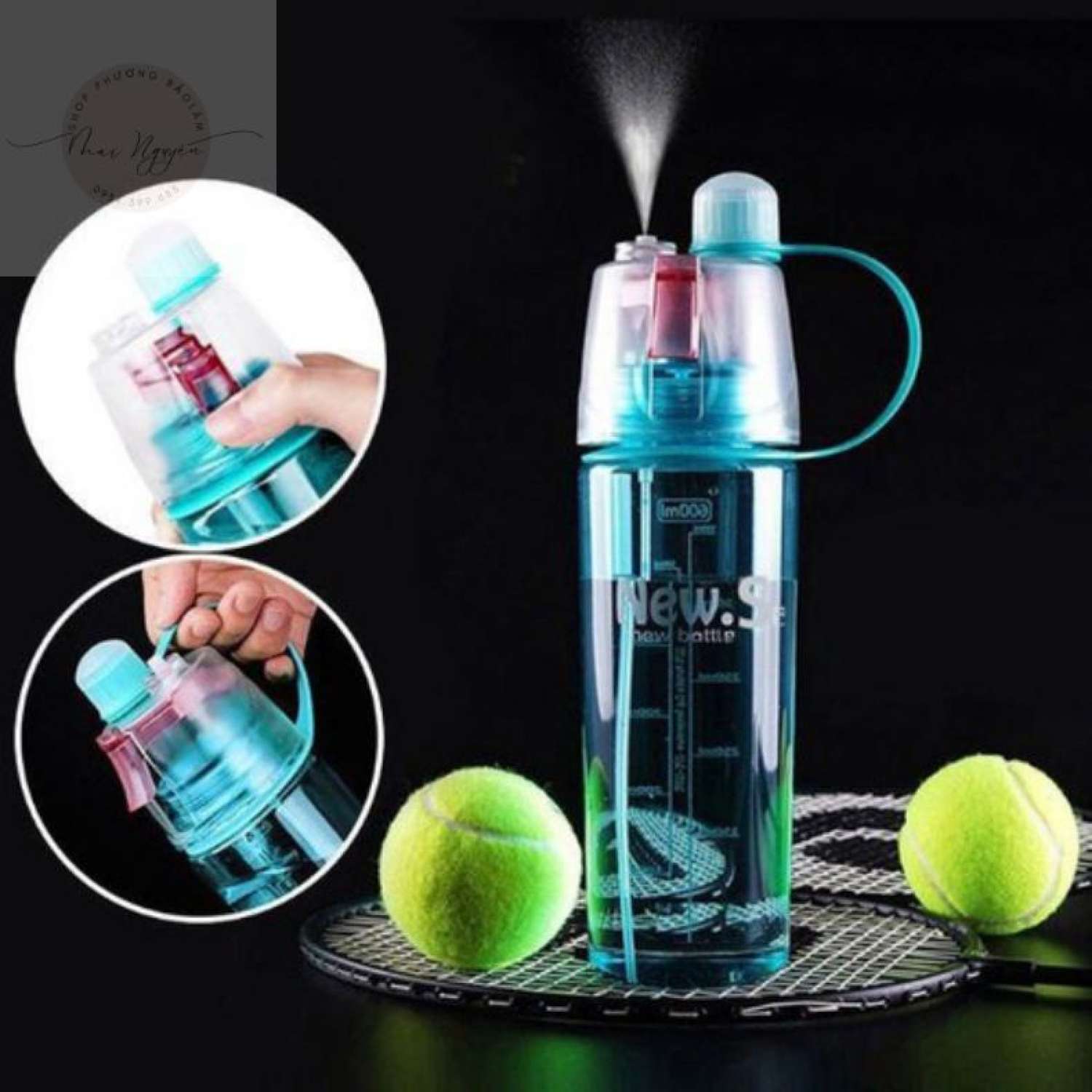 BÌNH NƯỚC THỂ THAO PHUN SƯƠNG 400ml-600ml