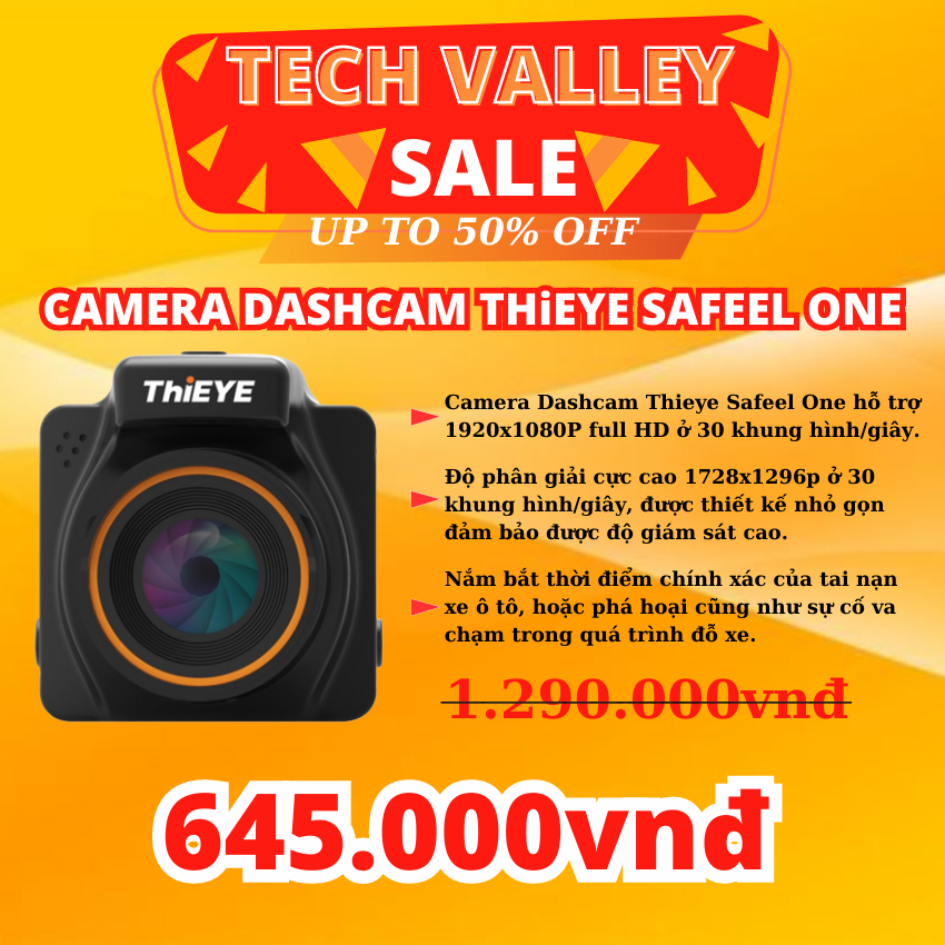 Camera DashCam ThiEYE Safeel One - Hàng Chính Hãng