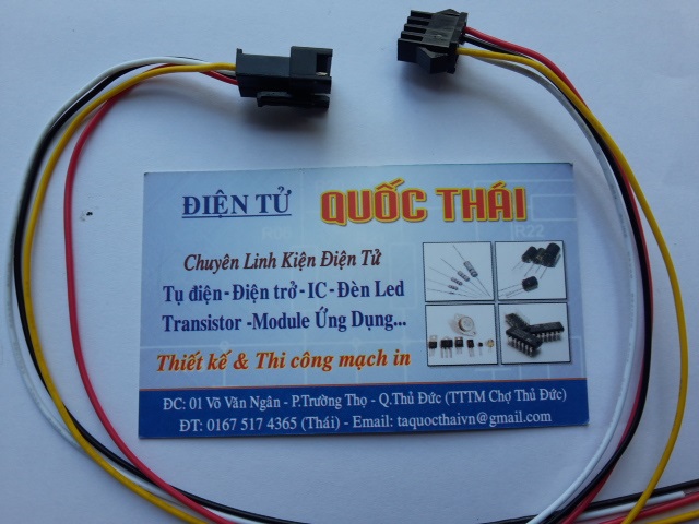 DÂY NỐI 4 ĐẦU ĐỰC CÁI (DÂY NHỎ)