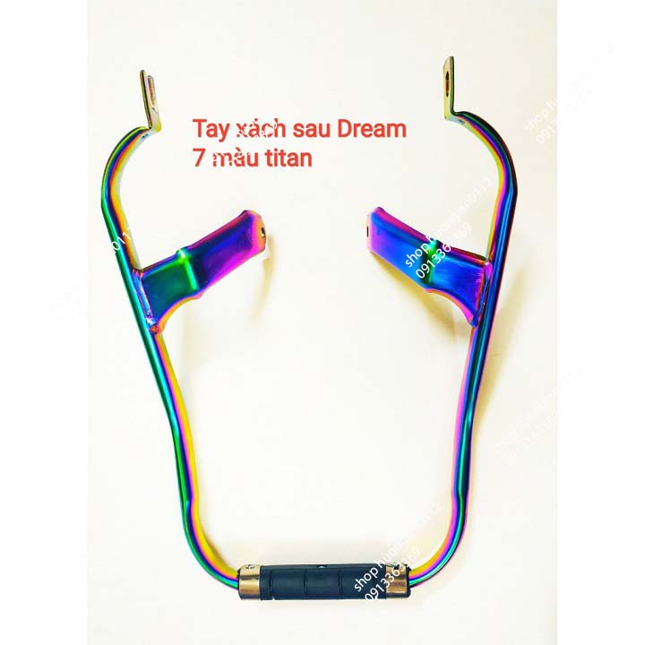 Tay dắt cảng sau xe máy Dream 7 màu titan