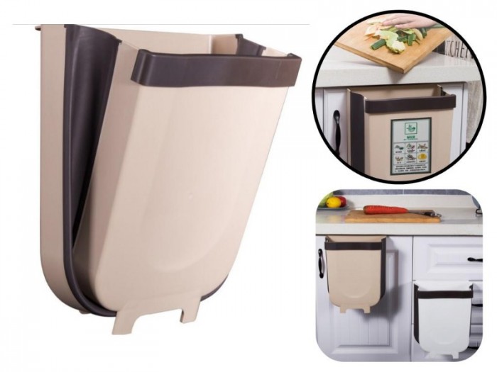 [HCM]THÙNG RÁC ĐA NĂNG GẤP GỌN TIỆN LỢI ĐỂ NHÀ BẾP -GẮN SAU GHẾ XE HƠI- CHẤT LIỆU NHỰA CAO CẤP