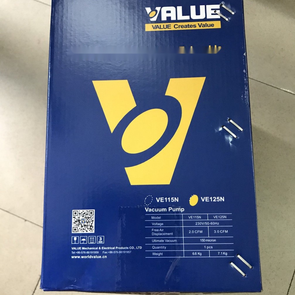 MÁY HÚT CHÂN KHÔNG VALUE 3.0 CFM (MODEL: VE125N)