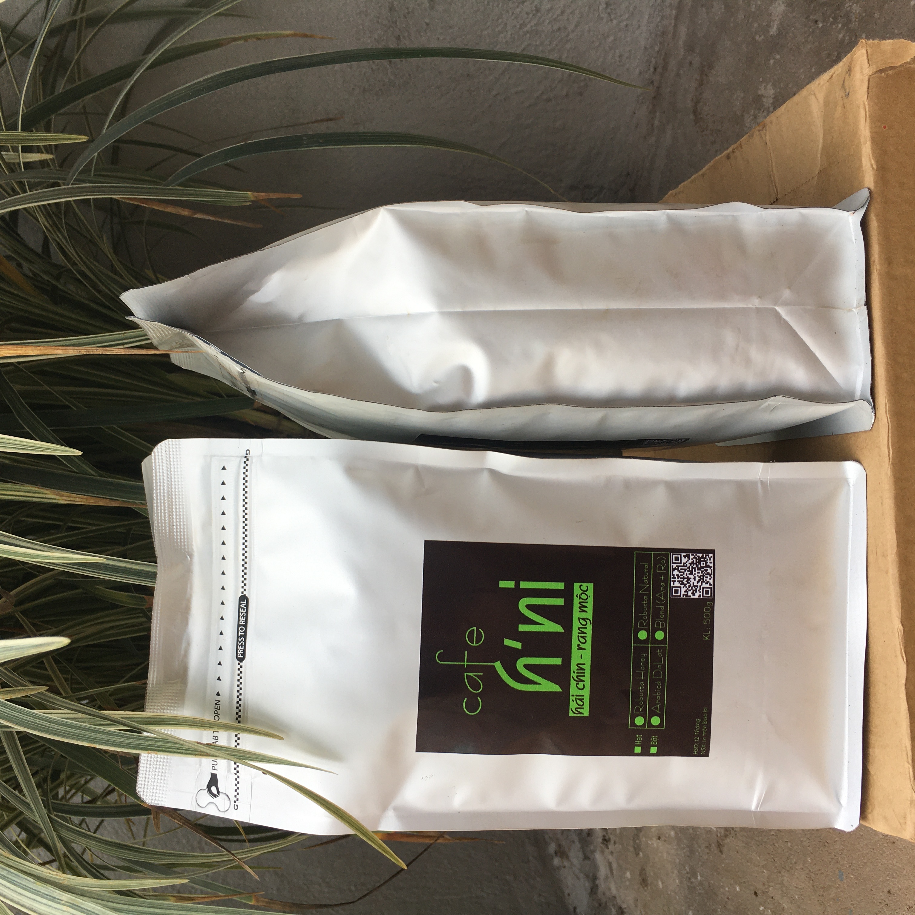 500g Cà phê Blend 2 (20% Arabica Cầu Đất + 80% Robusta Honey)