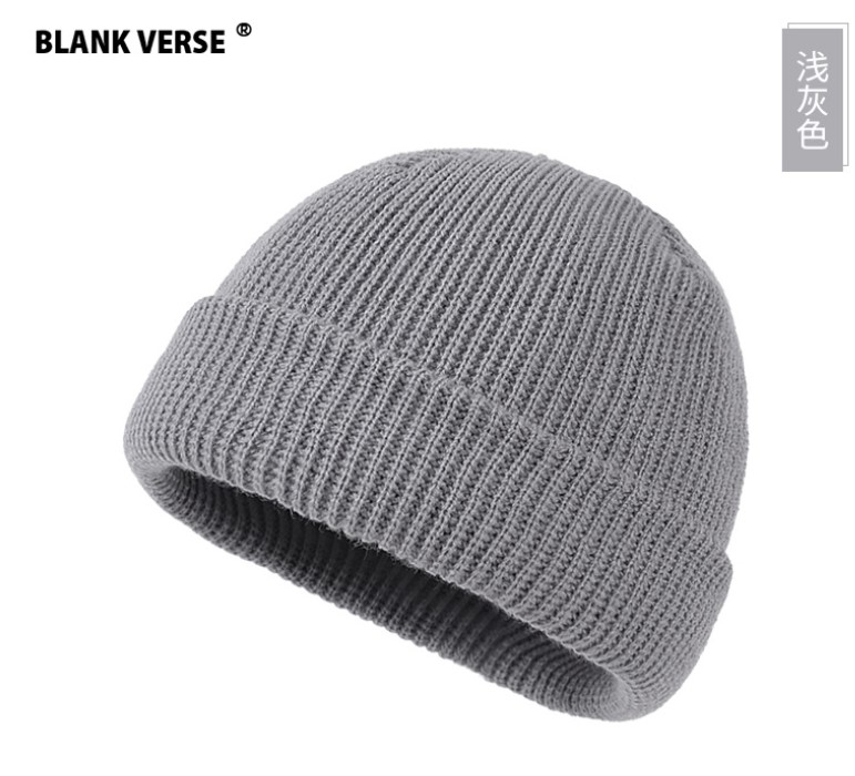 Nón Len Beanie Màu Trơn Unisex Hip Hop