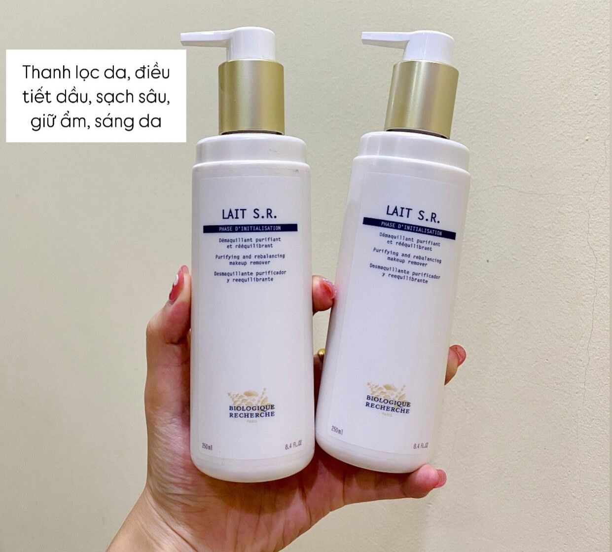 Sữa rửa mặt kháng khuẩn và làm sáng da BR Lait SR