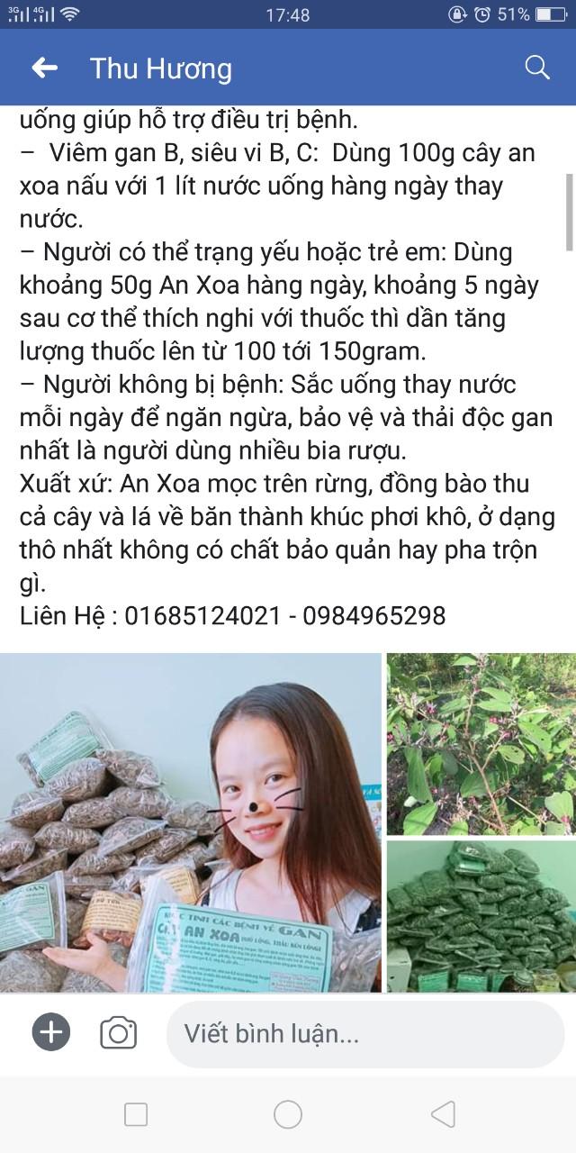 Cây An Xoa ( combo 3kg dùng liệu trình 1 tháng )