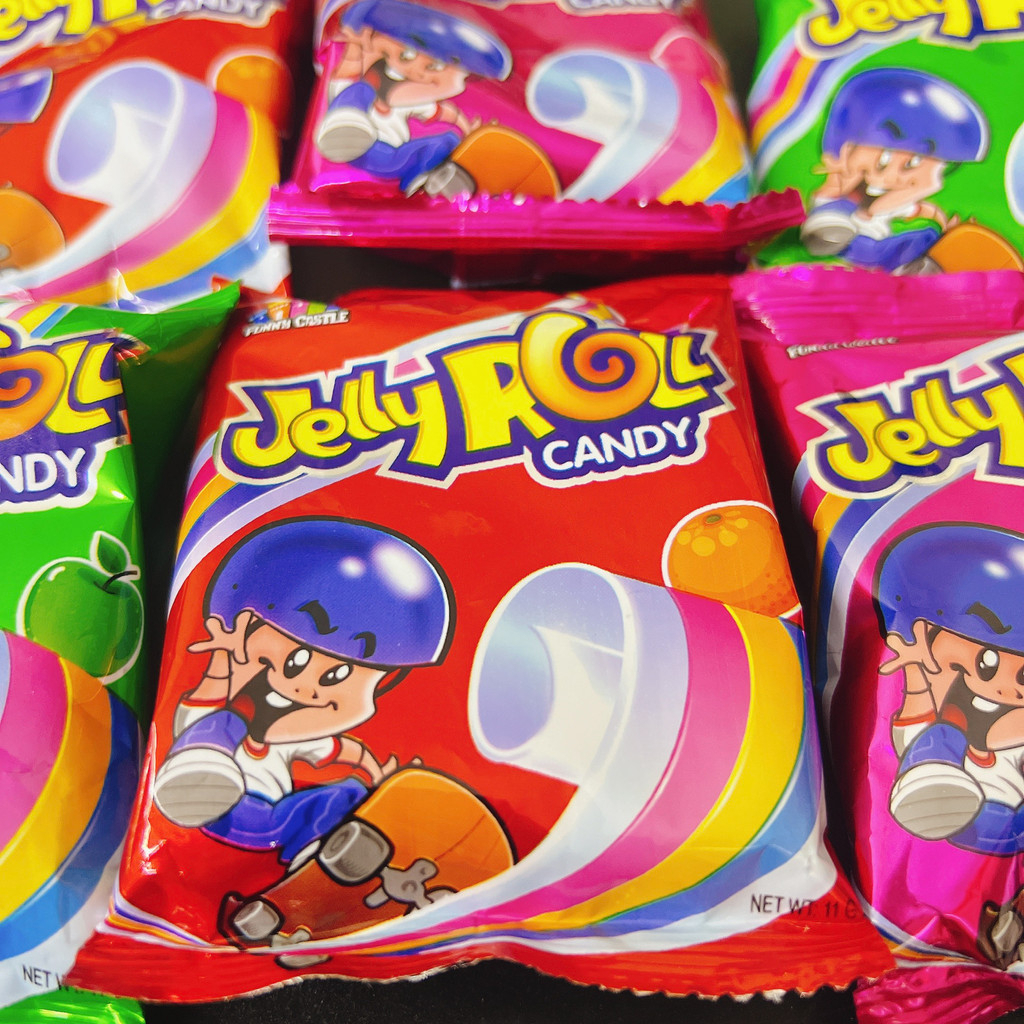Kẹo dẻo cuộn Jelly Roll vị trái cây Thái Lan (gói 11g)