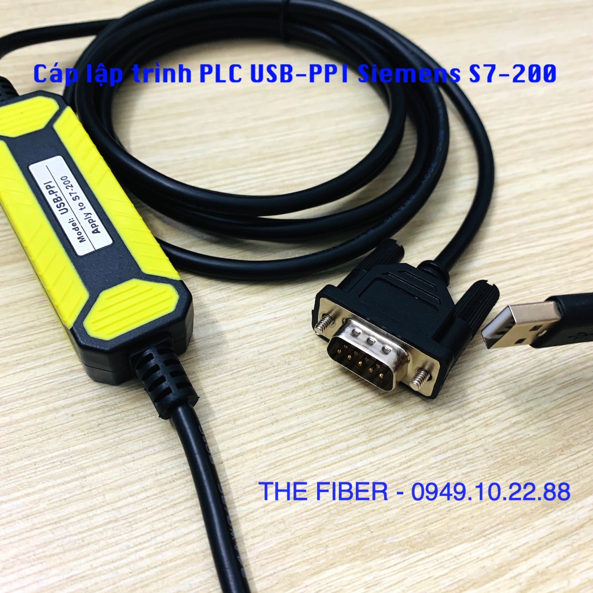 Cáp lập trình PLC USB-PPI Siemens S7-200
