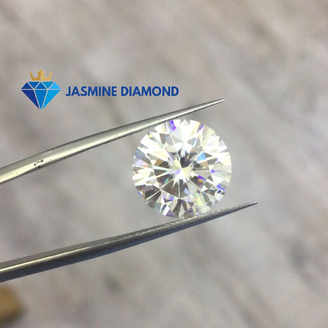 Kim cương nhân tạo Mỹ Moissanite giác cắt tròn