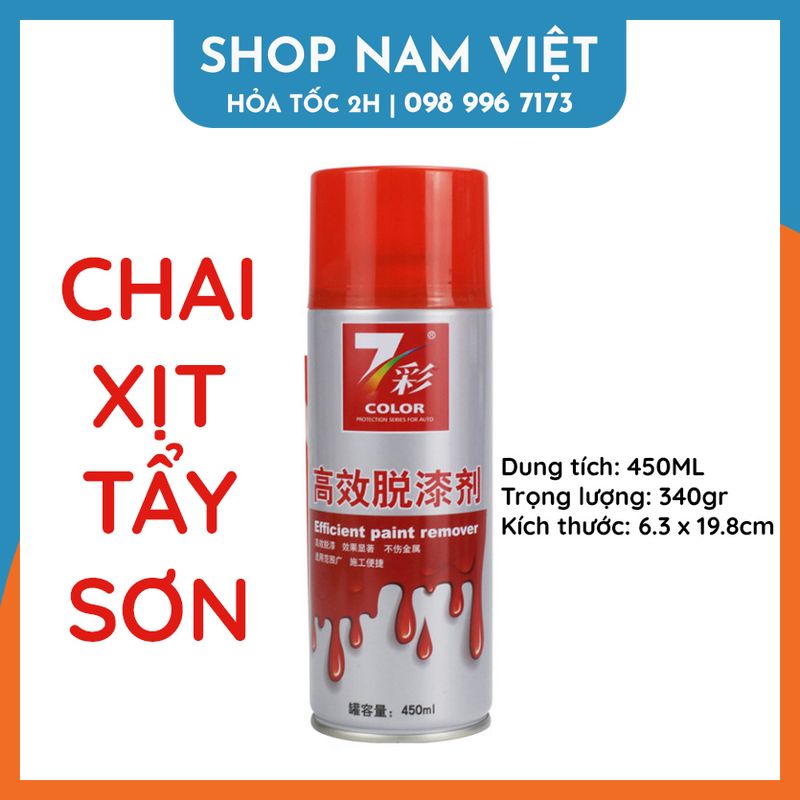 Chai xịt tẩy sơn nhiều bề mặt dung tích 450ml
