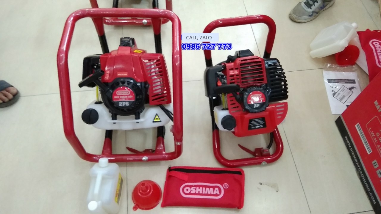 Máy khoan đất oshima 2ps kèm mũi khoan 100mm