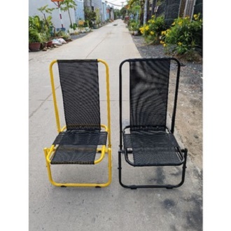 Ghế Xếp Lưới Lò Xo Lưng Cao 2 Mảnh ko giãn( lạ lạ )