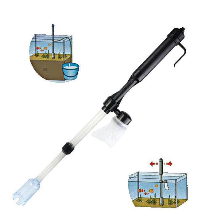 Máy vệ sinh hồ cá chạy PIN