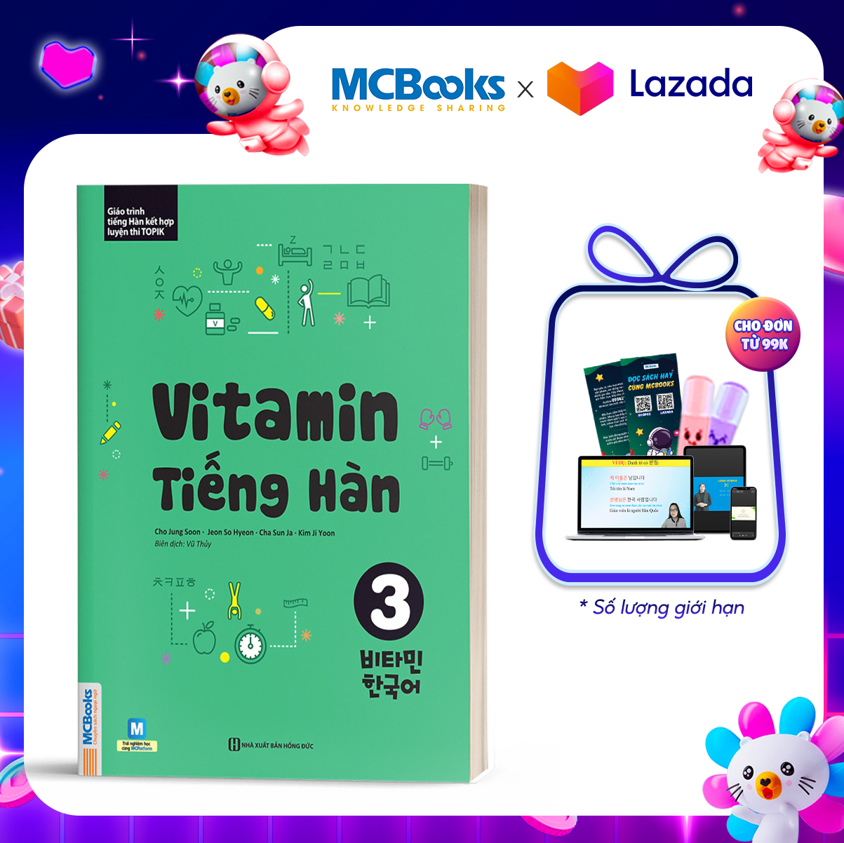 Vitamin tiếng hàn 3 cho người mới bắt đầu - học kèm app online