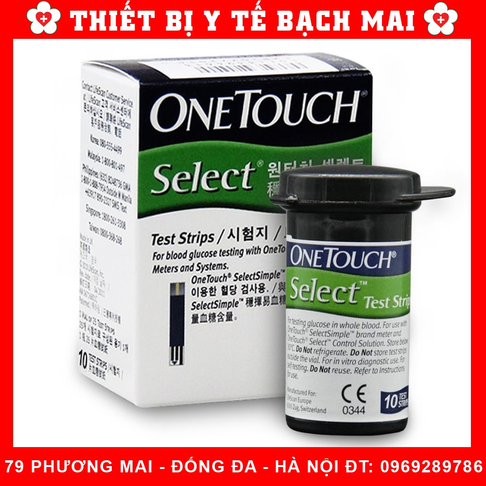 Que Thử Đường Huyết Onetouch Select  10 que