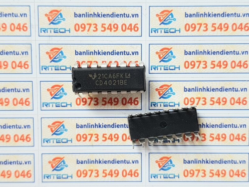 Combo 5 chiếc Dip 16 CD4021BE, CD4021 IC số