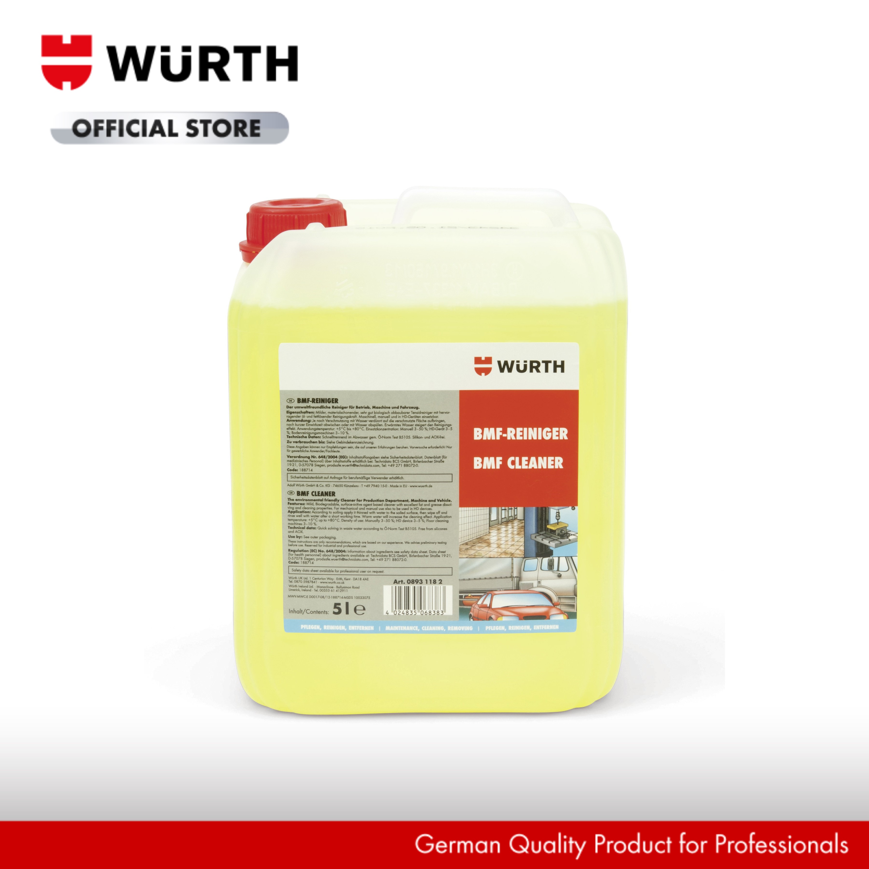 Wurth Workshop Cleaner BMF 5Ltr