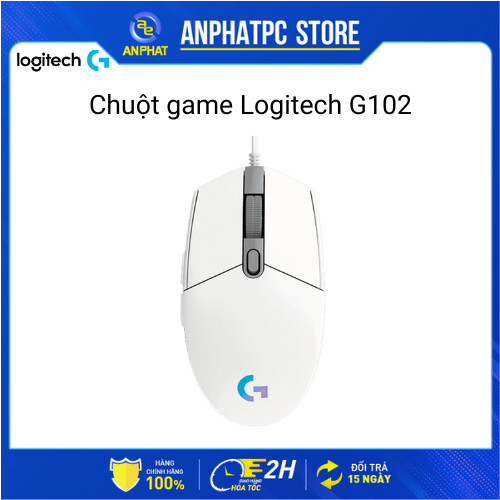 Chuột game Logitech G102 gen 2 Lightsync LED RGB - BH 24 tháng