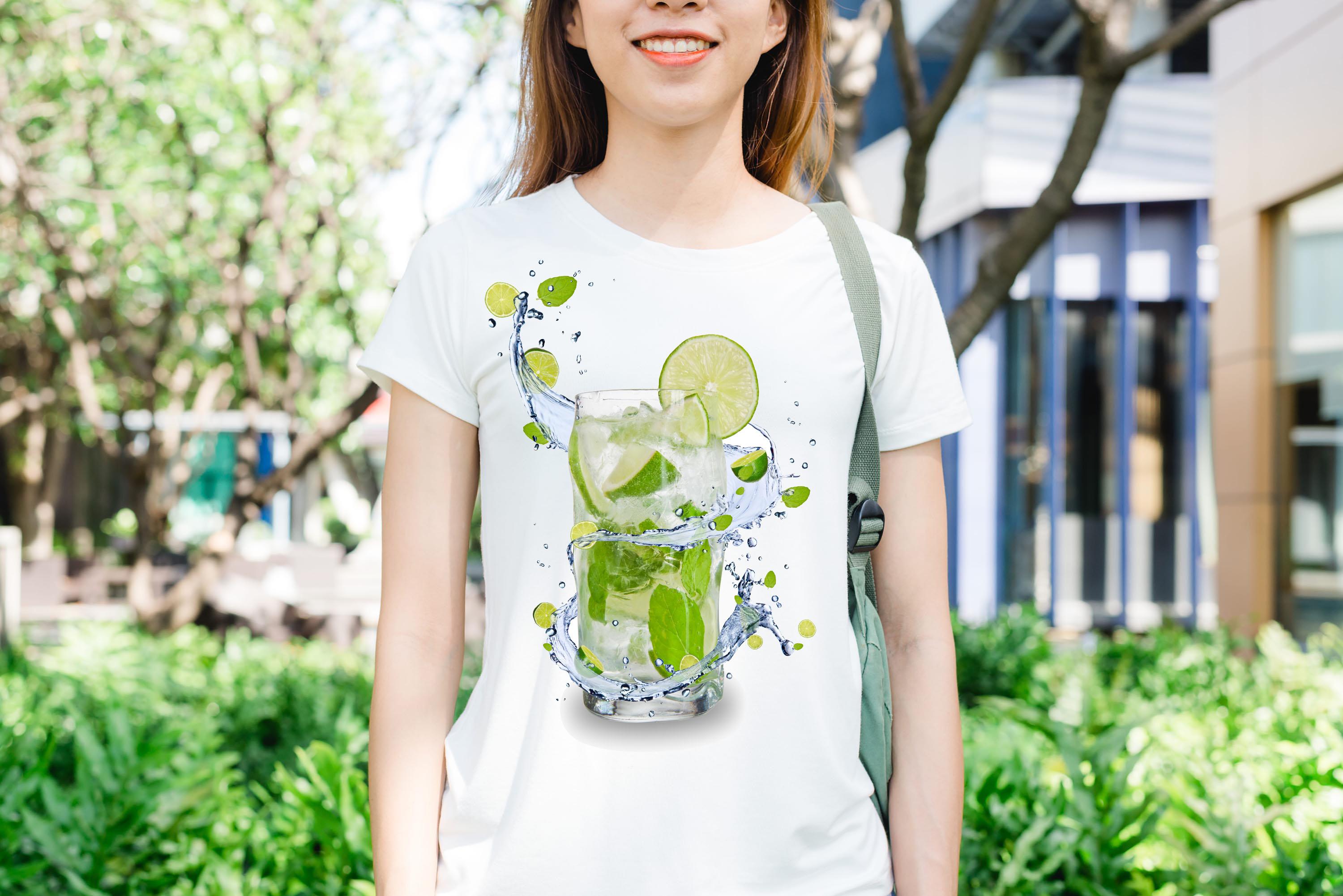 [HCM]Áo thun in hình ly nước chanh
