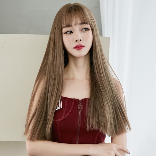 Tóc giả nữ cả đầu❤️Freeship❤️tóc nguyên đầu thẳng 2020