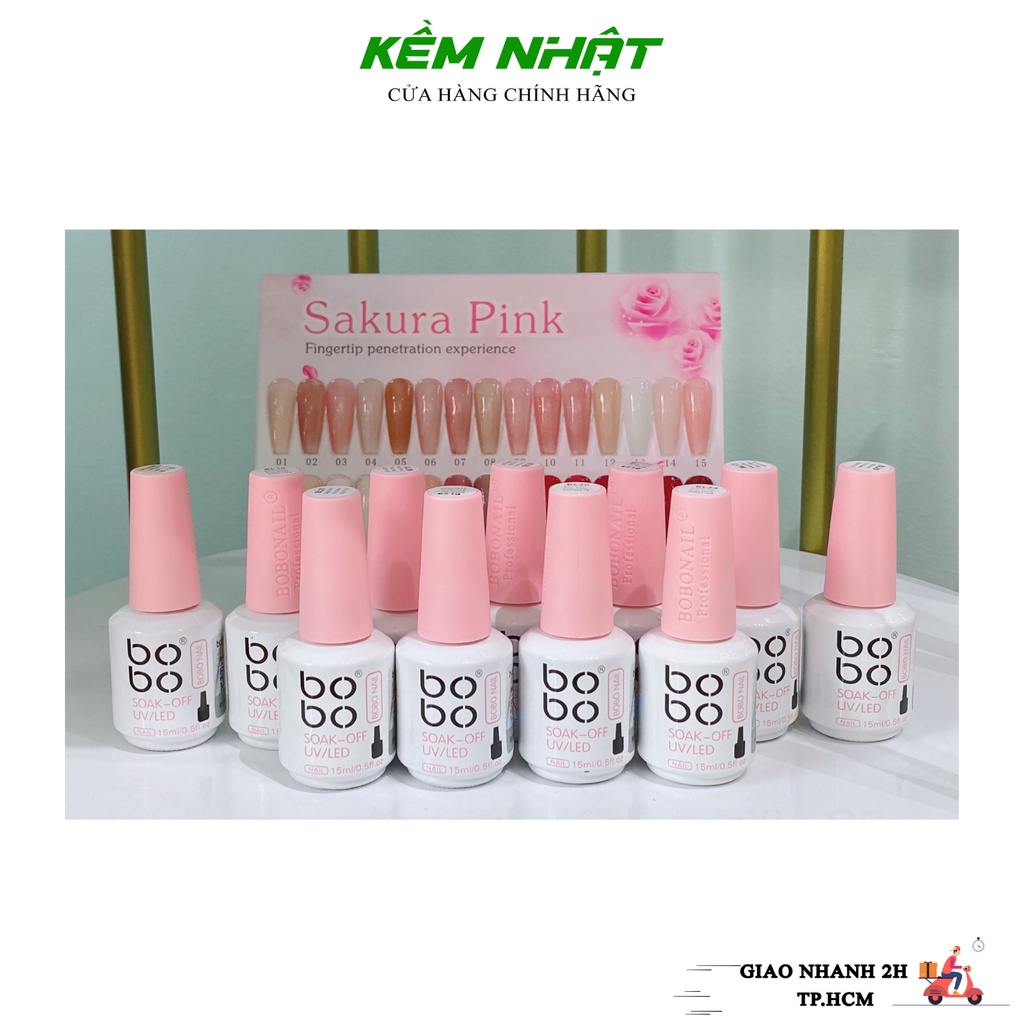[ Màu 1 -> 15 ] Sơn Thạch Bobo - Set 30 chai chính hãng